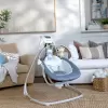 INGENUITY Houpačka pohupující hudební Chambray 0m+, do 9 kg