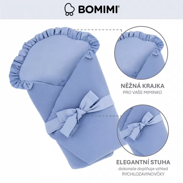 Bomimi Rychlozavinovačka s volánkem, mušelín