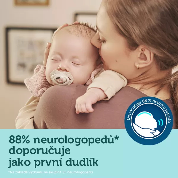 CANPOL BABIES Set symetrických silikonových dudlíků 18m+ Bonjour Paris růžový