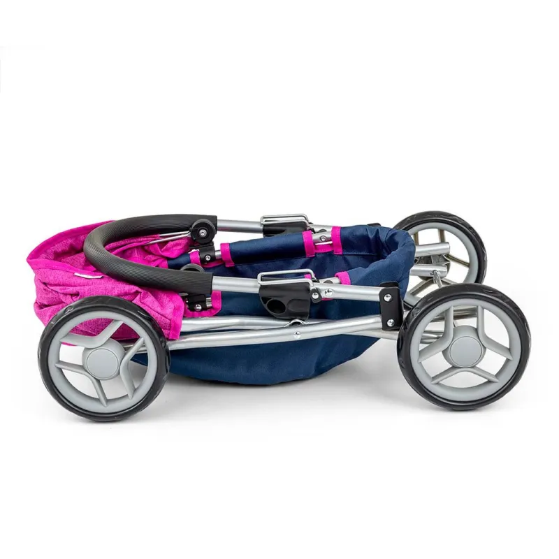 Milly Mally Dětský kočárek pro panenky Dori Prestige Navy