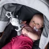Akuku Plyšová hračka s chrastítkem kravička černobílá