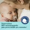 CANPOL BABIES Set symetrických silikonových dudlíků Light touch 0-6m Sleepy koala růžový