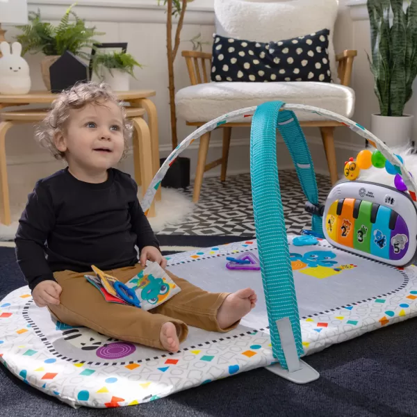 BABY EINSTEIN Podložka na hraní s ohrádkou a klavírem 3v1 Kick & Snooze™ 0m+
