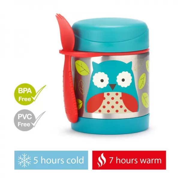 SKIP HOP Zoo Termoska na jídlo se lžičkou/vidličkou 325 ml, 3r+
