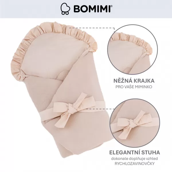 Bomimi Rychlozavinovačka s volánkem, mušelín