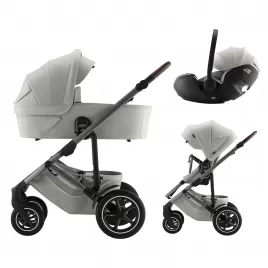 Britax Set kočárek Smile 5Z + hluboká korba + autosedačka Baby-Safe Pro
