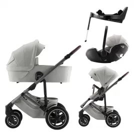 Britax Set kočárek Smile 5Z + hluboká korba + autosedačka Baby-Safe PRO + Vário Base 5Z