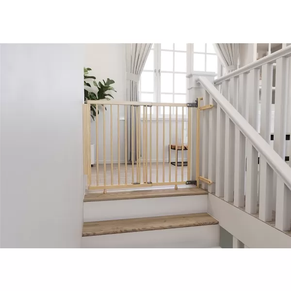 Baby Dan Vysoká zábrana Adjust Pro Stair Gate Baluster Edition wood, 74,5-114 cm, v.81cm