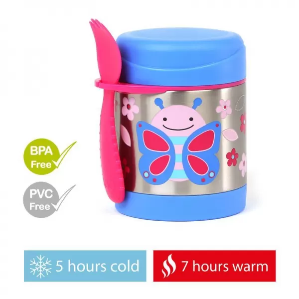 SKIP HOP Zoo Termoska na jídlo se lžičkou/vidličkou 325 ml, 3r+