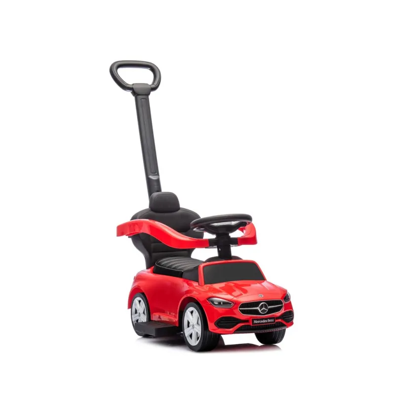 Milly Mally Odrážedlo s vodící tyčí MERCEDES C-Class Deluxe Red