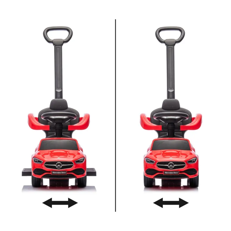 Milly Mally Odrážedlo s vodící tyčí MERCEDES C-Class Deluxe Red