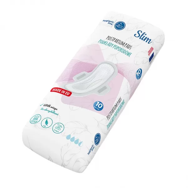 Akuku Jednorázové ultrasavé poporodní vložky s křidélky Slim 10 ks v balení