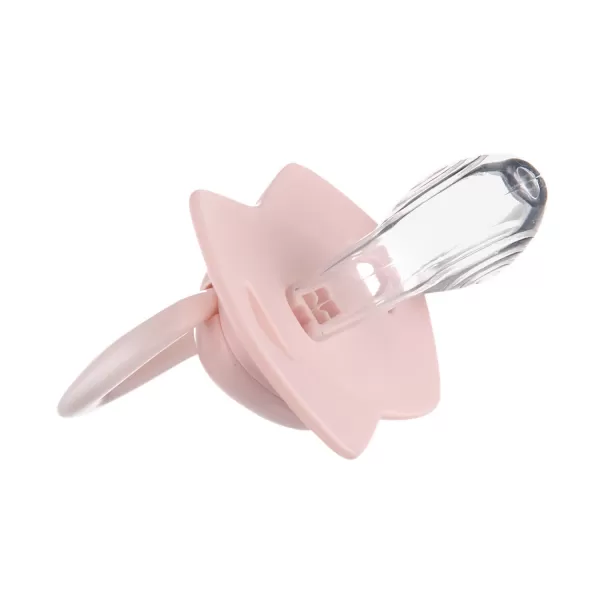 CANPOL BABIES Set symetrických silikonových dudlíků 18m+ Bonjour Paris růžový