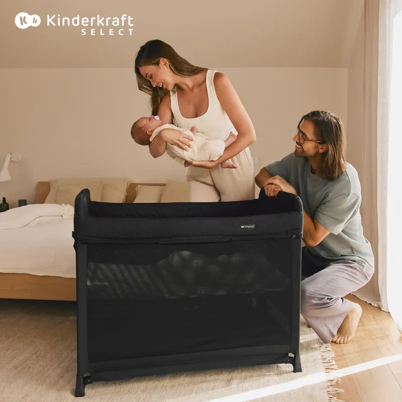 KINDERKRAFT SELECT Postieľka cestovná Moon Dream Black