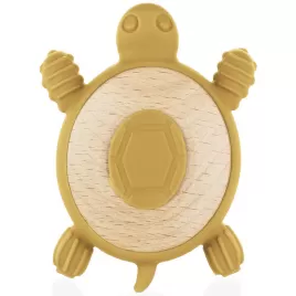 Zopa Silikonové dřevěné kousátko Turtle