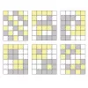 KINDERKRAFT Podložka pěnová puzzle Luno 150 x 180 cm Yellow, 30 ks