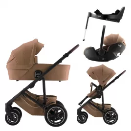 Britax Set kočárek Smile 5Z + hluboká korba + autosedačka Baby-Safe PRO + Vário Base 5Z