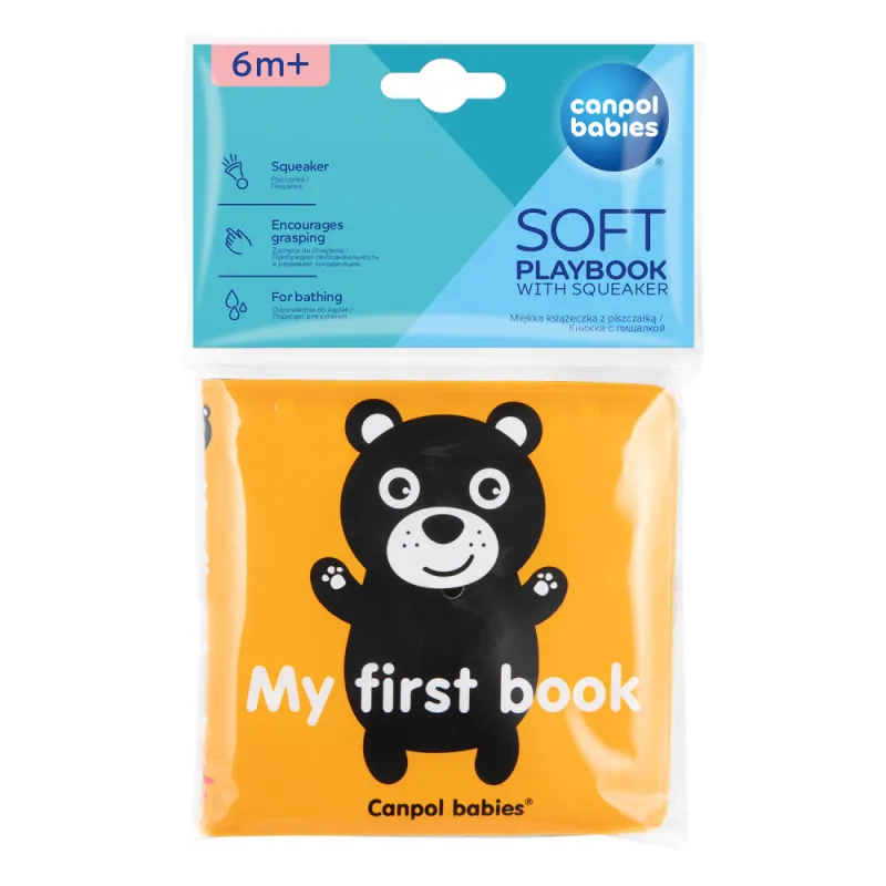 CANPOL BABIES Měkká knížka pískací - Sensory Toys