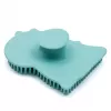 New Baby Dětský silikonový koupelový kartáč modrý