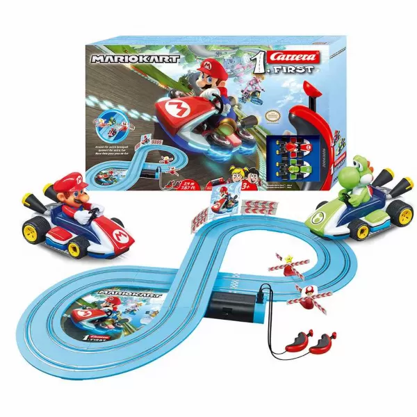 Milly Mally Autodráha Carrera FIRST Nintendo Mario Kart™- Mario and Yoshi 2,4m