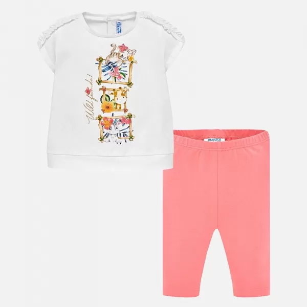 MAYORAL Set bílý ZVÍŘÁTKA