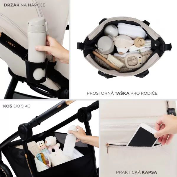 KINDERKRAFT Kočárek kombinovaný Nea 2 2v1