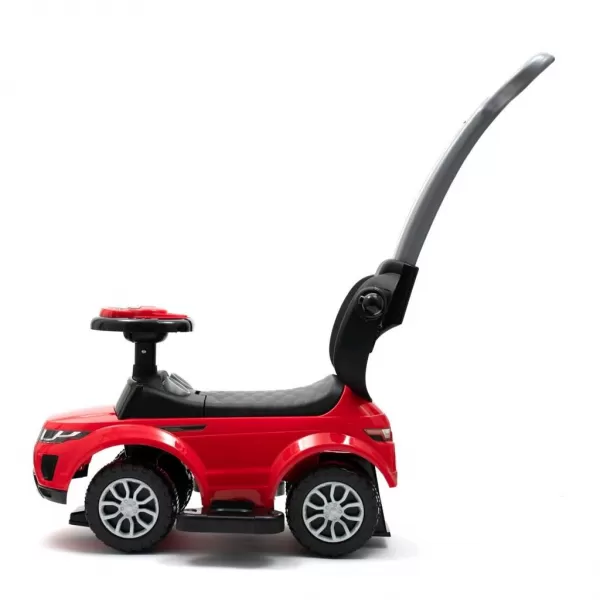 Baby Mix Dětské hrající odrážedlo s vodící tyčí SUV 3v1 růžové