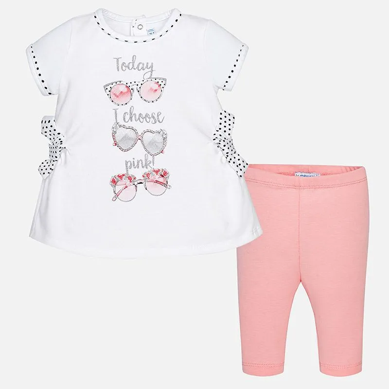 MAYORAL Set růžový BRÝLE
