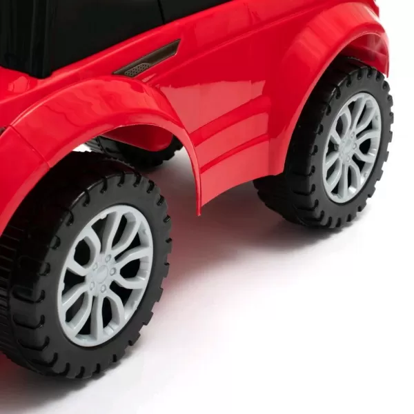 Baby Mix Dětské hrající odrážedlo s vodící tyčí SUV 3v1 růžové