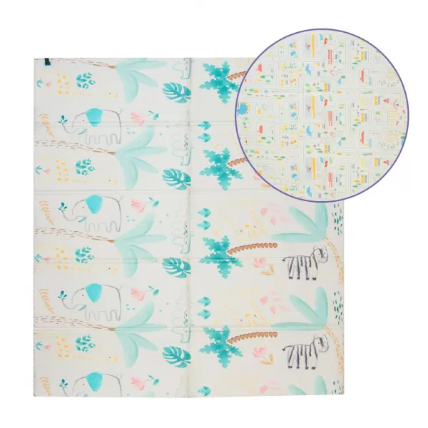 Asalvo Hrací podložka PLAY MAT XL 120*180cm ANIMALS-CITY