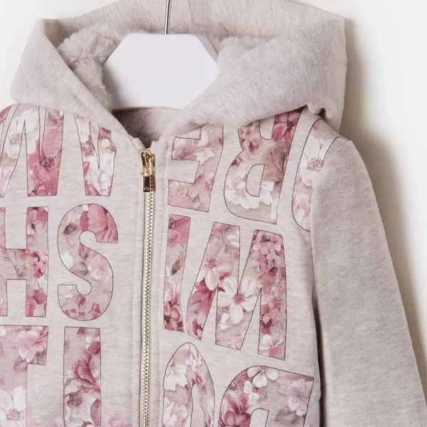 MAYORAL Mikina krémová RŮŽE