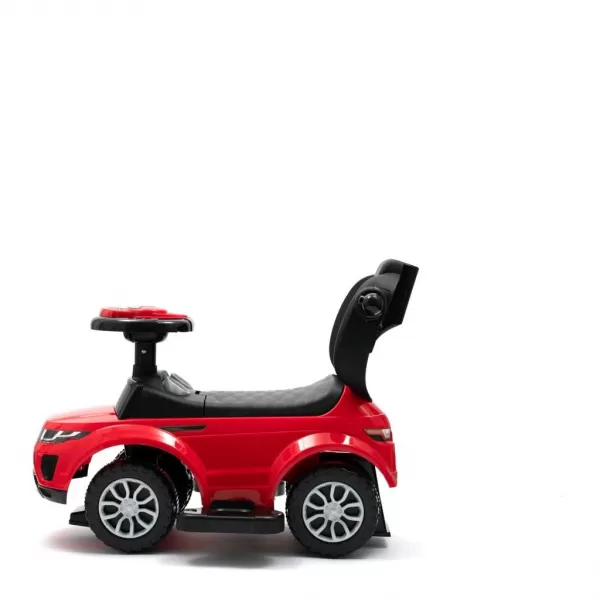 Baby Mix Dětské hrající odrážedlo s vodící tyčí SUV 3v1 růžové