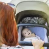 PETITE&MARS Kočárek kombinovaný ICON 2v1 Dove Grey XXL AIR + CYBEX Aton B2 i-Size + základna