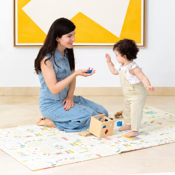 Asalvo Hrací podložka PLAY MAT XL 120*180cm ANIMALS-CITY