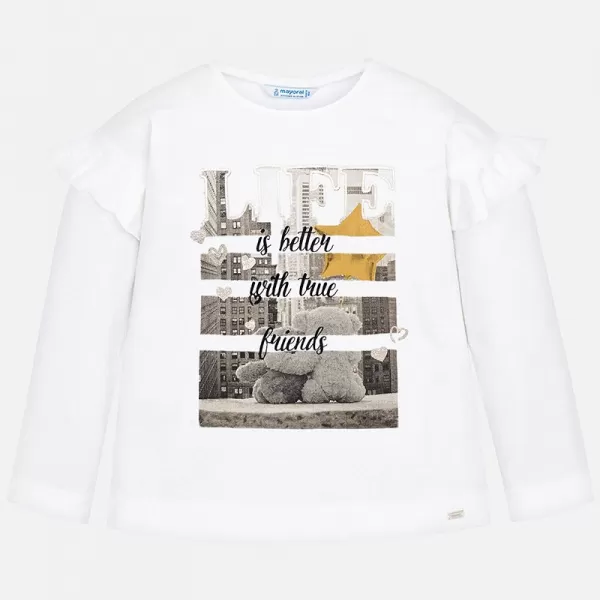 MAYORAL Triko bílé LIFE