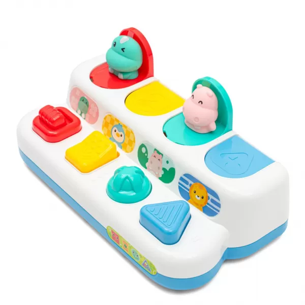 Baby Mix Interaktivní hračka - Vyskakovací okénka se zvířátky Peekaboo