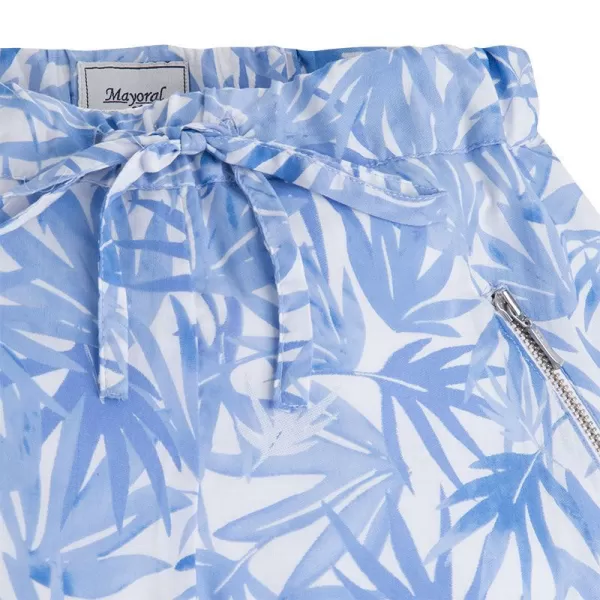 MAYORAL Kalhoty modré KVĚTY - 16 let (162)