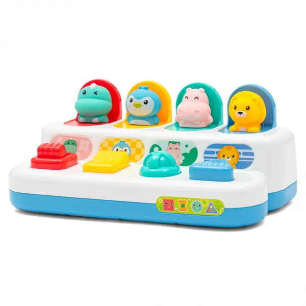 Baby Mix Interaktivní hračka - Vyskakovací okénka se zvířátky Peekaboo