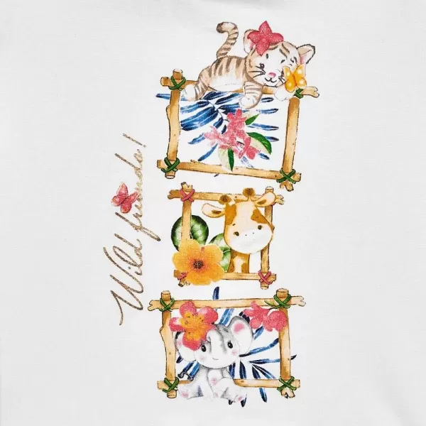 MAYORAL Set bílý ZVÍŘÁTKA