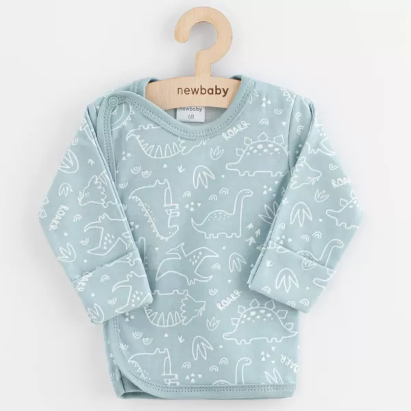 New Baby Kojenecká košilka Classic II dino mátový