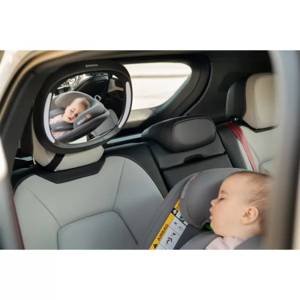 KikkaBoo Zpětné zrcátko do auta s LED světlem