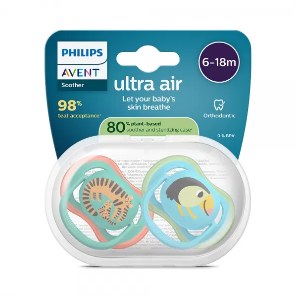 Philips AVENT Šidítko Ultra air obrázek 6-18m 2ks