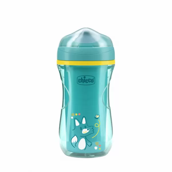 CHICCO Hrneček Active s tvrdým náustkem teal, 14m+