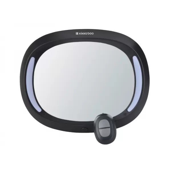 KikkaBoo Zpětné zrcátko do auta s LED světlem
