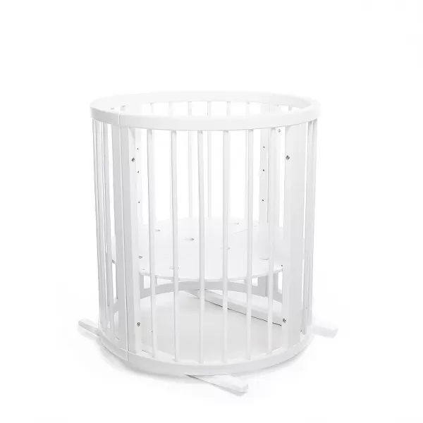 MIMIKO Postýlka roustoucí kulatá 9v1 Round White