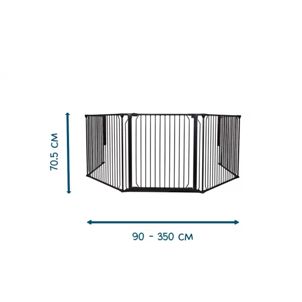 Baby Dan Univerzální prostorová zábrana CombiFit XXL, černá