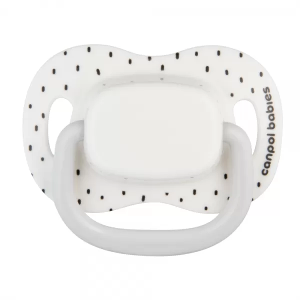 CANPOL BABIES Set symetrických silikonových dudlíků BabiesBoo 6-18m 2ks