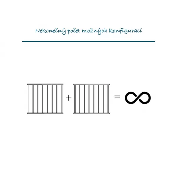 Baby Dan Univerzální prostorová zábrana CombiFit XXL, černá