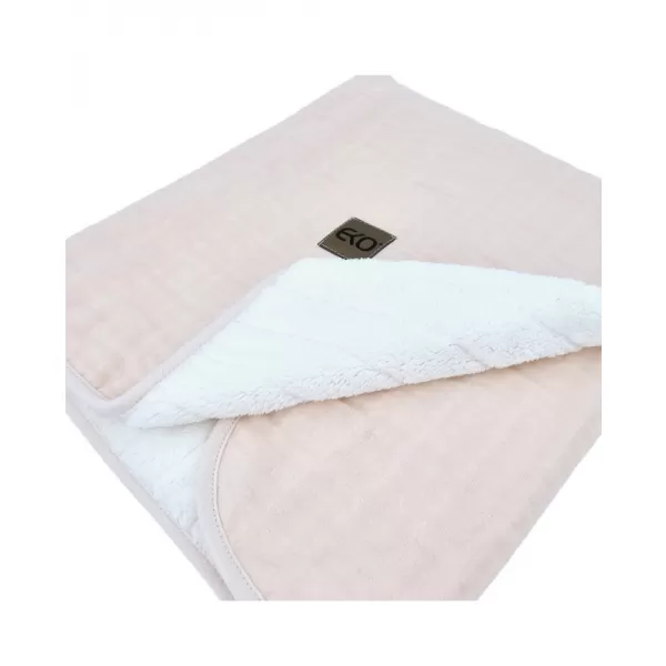EKO Deka mušelínová s kožešinou Rose pink 75x90 cm
