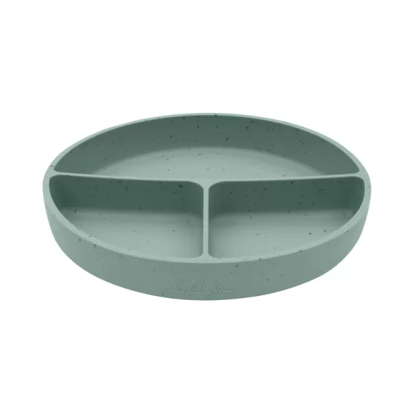 KikkaBoo Talíř dělený s přísavkou Platinum Silicone